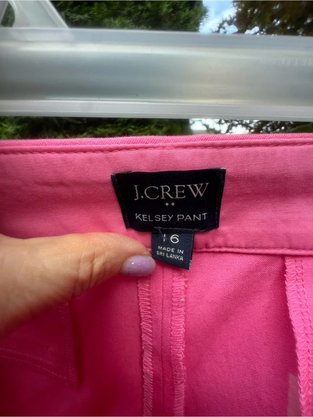 J.Crew Kelsey Pants – Size 16 – Bright Pink